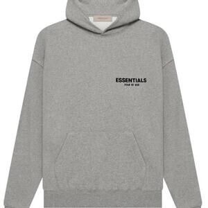 Fear of God Essentials Hoodie – Dark Oatmeal - Large